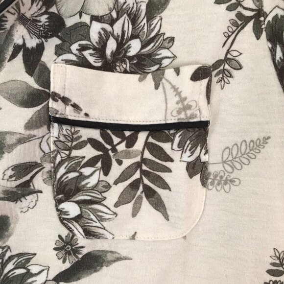 NWT Johnny Was Pajamas set women's M black/beige modal cotton soft luxury gift - Picture 4 of 9